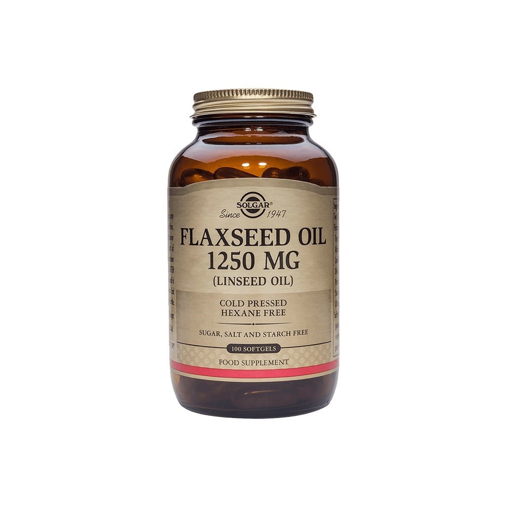Solgar Flaxseed Oil 1250 mg 100 Softjel