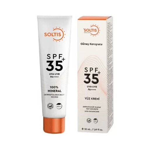 Soltis %100 Mineral Filtreli SPF35+ Güneş Koruyucu Krem 50 ml
