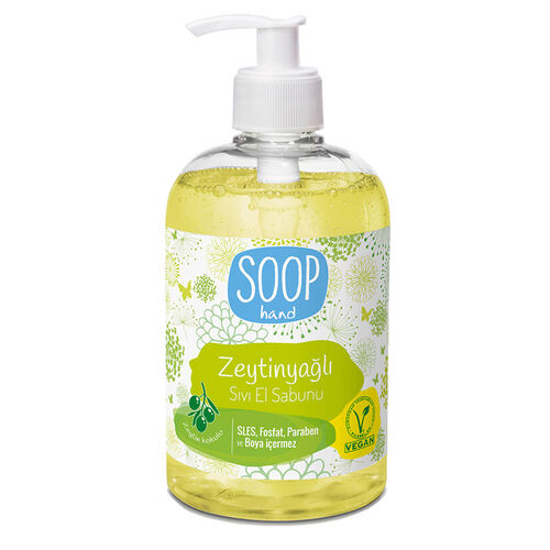 SOOP Hand Zeytinyağlı Sıvı El Sabunu - Zeytin Kokulu 500 ml