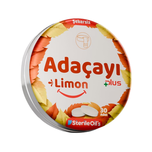 Sterile Oils Adaçayı ve Limon Şekersiz Pastil 30 Adet