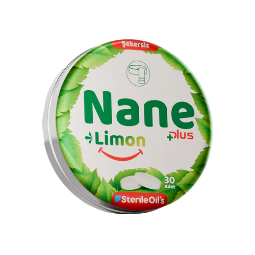 Sterile Oils Nane ve Limon Şekersiz Pastil 30 Adet