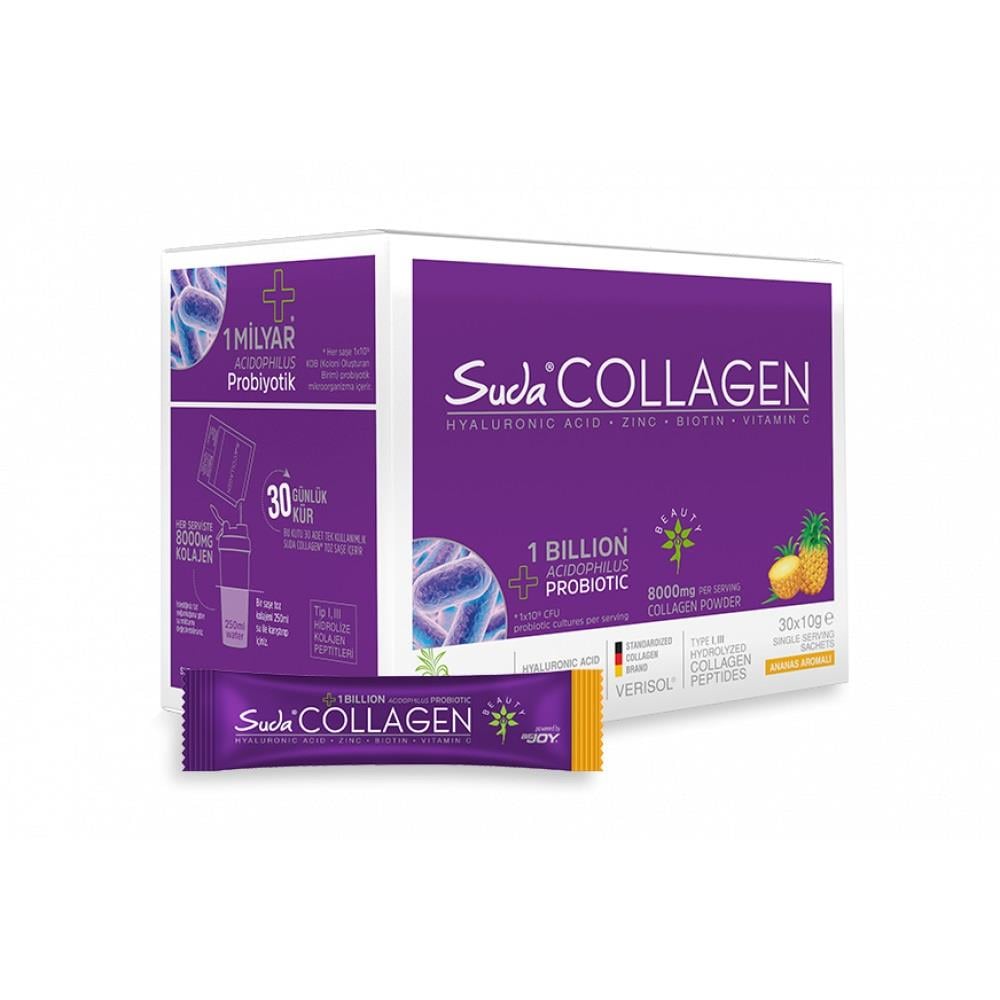 Suda Collagen + Probiotic Ananas Aromalı 30 Saşe