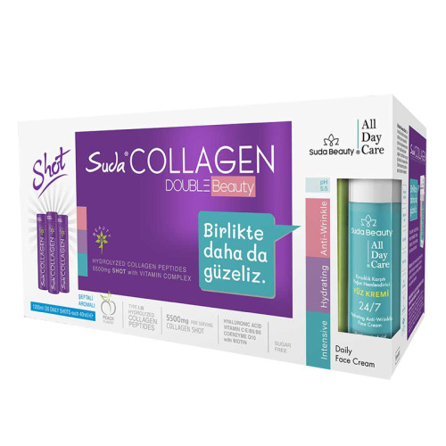Suda Collagen Double Beauty Plum Şeftali Aromalı 40 ml x 30 Adet