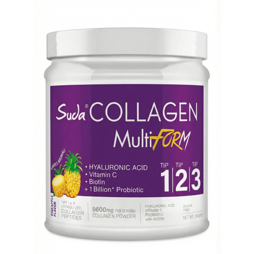 Suda Collagen MultiForm Ananas Aromalı Takviye Edici Gıda 360 gr