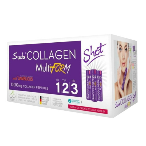 Suda Collagen MultiForm Vişne Aromalı 30 x 40 ml Shot