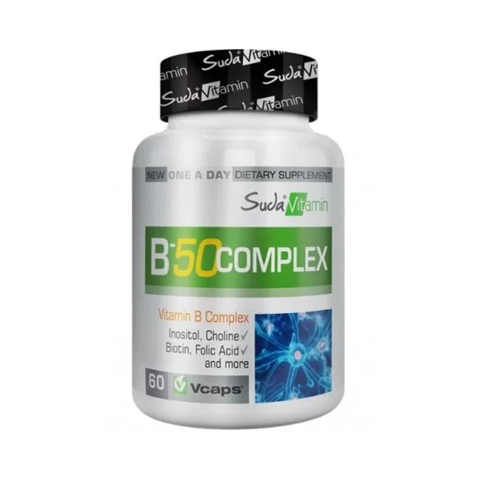 Vitamin B-50 Complex 60 Herbal Capsules in Water