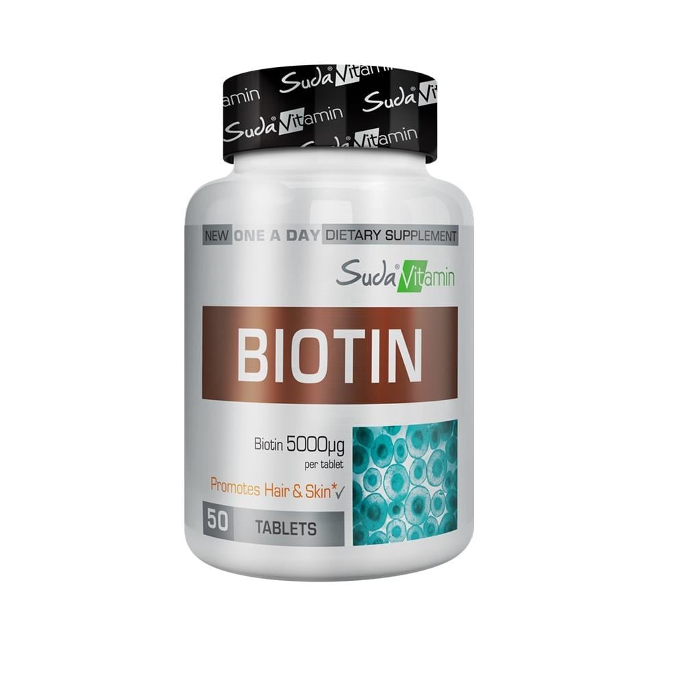 Vitamine Biotine 5000 mcg 50 Comprimés dans l\'Eau