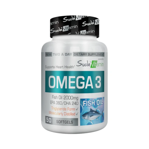 Suda Vitamin Omega 3 Takviye Edici Gıda 50 Yumuşak Jel Kapsül