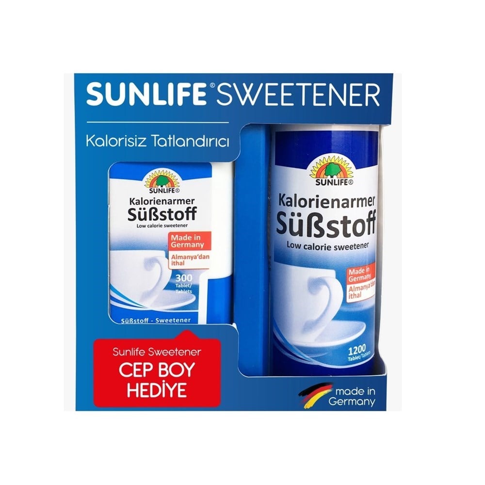 Sunlife Sweetener 1200 Tabletten-Geschenkpaket im Taschenformat