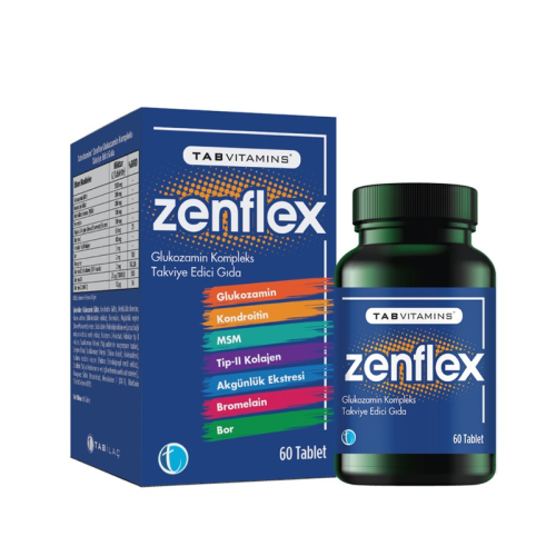 Tab Vitamins Zenflex Takviye Edici Gıda 60 Tablet