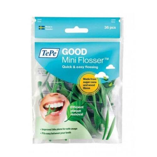 Tepe Good Mini Flosser Zahnseide mit Gabel