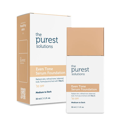 The Purest Solutions Even Tone Leke Karşıtı Serum Fondöten SPF50+ 30 ml - Orta-Koyu Ton