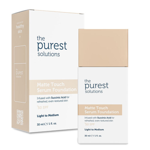 The Purest Solutions Matte Touch Sebum Dengeleyici ve Matlaştırıcı Serum Fondöten SPF50+ 30 ml - Açık-Orta Ton