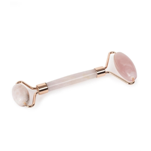 Therapium Naturalis Pembe Kuvars Roller Çift Taraflı Yüz Masaj Aleti