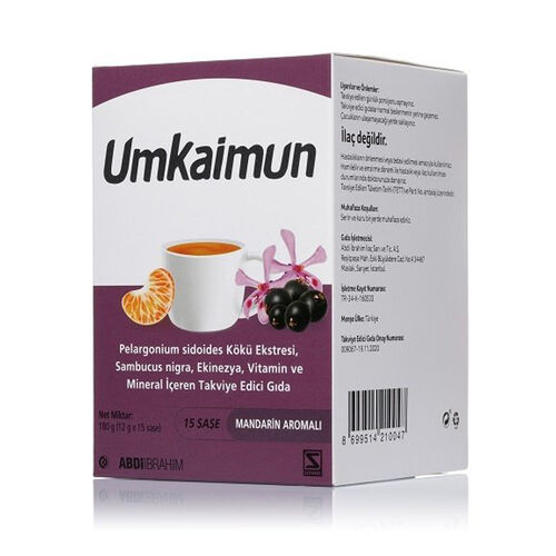 Unkaimun Food Supplement Containing Vitamins and Minerals 15 Sachets