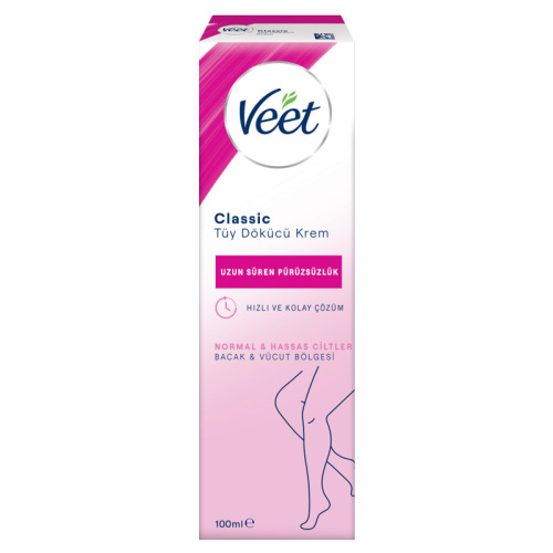 Veet Classic Normal ve Hassas Ciltler İçin Tüy Dökücü Krem 100 ml