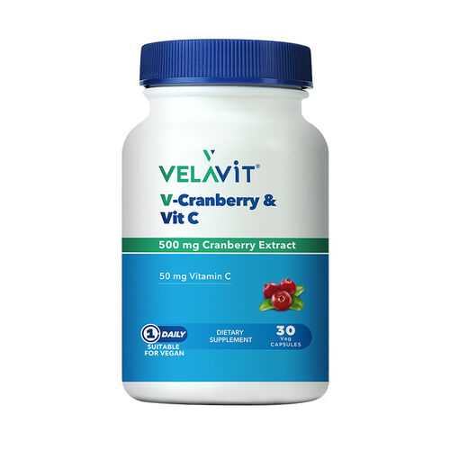 Velavit Turna Yemişi ve C Vitamini İçeren Takviye Edici Gıda 30 Kapsül