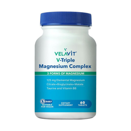 Velavit V-Triple Magnesium Complex Takviye Edici Gıda 60 Tablet