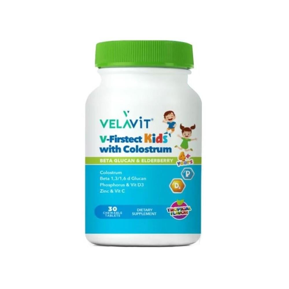 Velavit V-Firstect Kids with Colostrum 30 Tablets