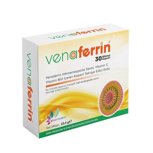 Venaferrin Takviye Edici Gıda 30 Kapsül