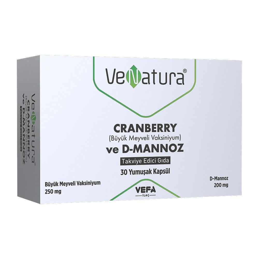 VeNatura Cranberry ve D-Mannoz 30 Kapsül