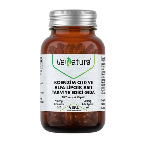 VeNatura Coenzyme Q10 and Alpha Lipoic Acid 60 Soft Capsules