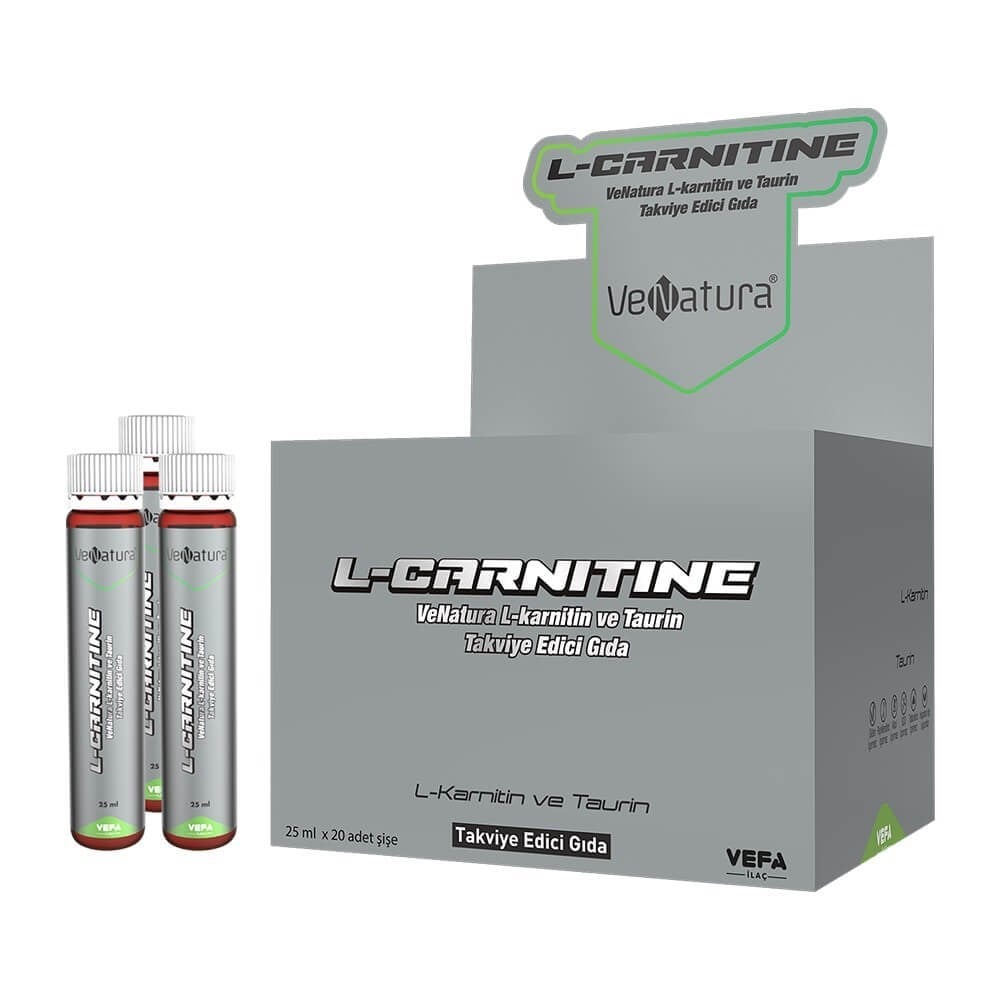 VeNatura L-Carnitine and Taurine 25 ml x 20 Bottles