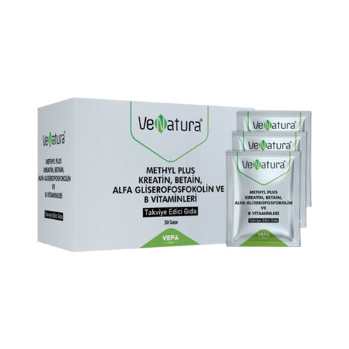Venatura Mmethyl Plus Креатин-бетаин-альфа-глицерофосфохолин и витамины группы B, 30 пакетиков