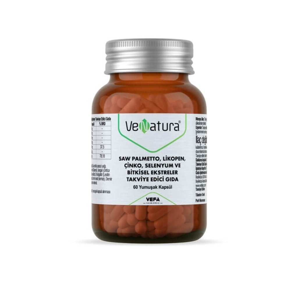 VeNatura Saw Palmetto, Lycopene, Zinc, Selenium and Herbal Extracts 60 Capsules