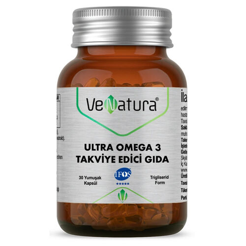VeNatura Ultra Omega 3 Takviye Edici Gıda 30 Kapsül