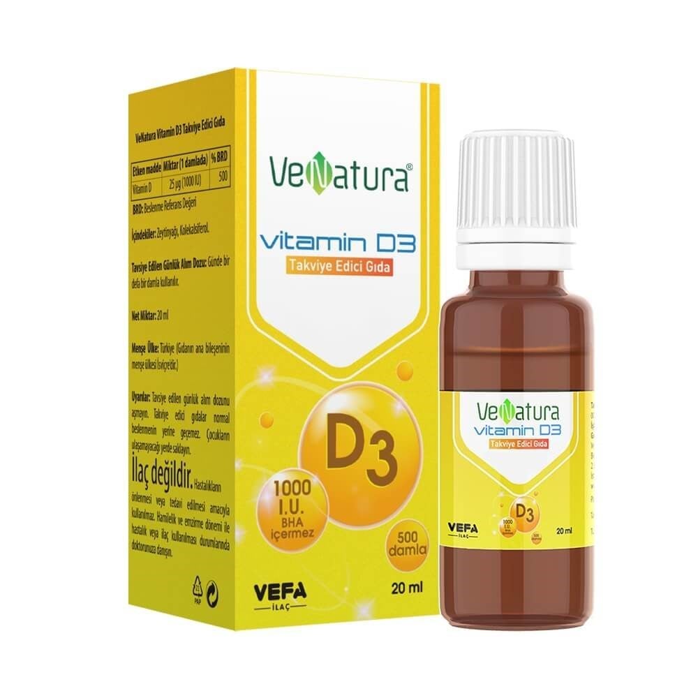 VeNatura Vitamin D3 1000 IU 20ml