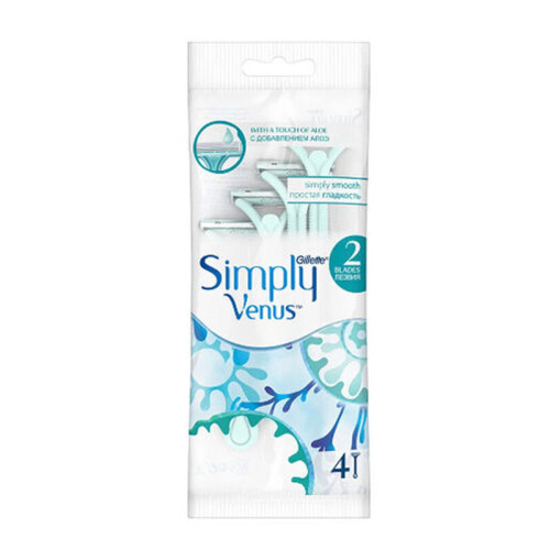 Venüs Gilette 2 Bıçaklı Kadın Tıraş Bıçağı 4lü