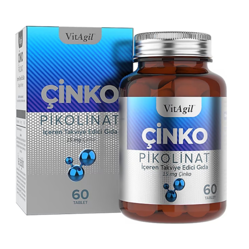 VitAgil Çinko Pikolinat İçeren Takviye Edici Gıda 60 Tablet