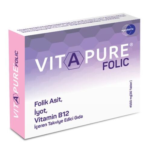 Vitapure Folik Takviye Edici Gıda 30 Tablet