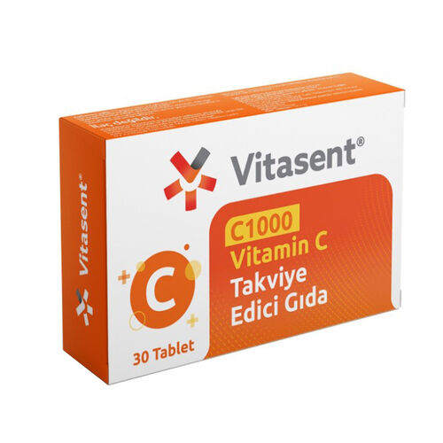 Vitasent C1000 C Vitamini Takviye Edici Gıda 30 Tablet