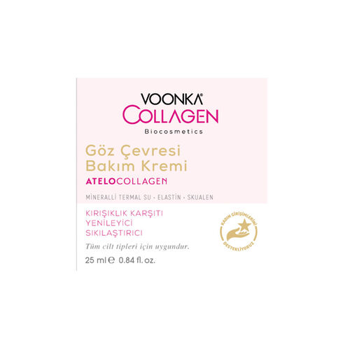 Voonka Biocosmetics AteloCollagen Göz Çevresi Bakım Kremi 25 ml