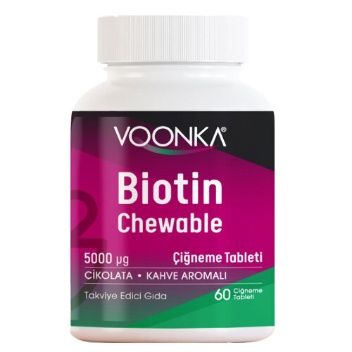 Voonka Biotin 5000 mcg 62 tablets