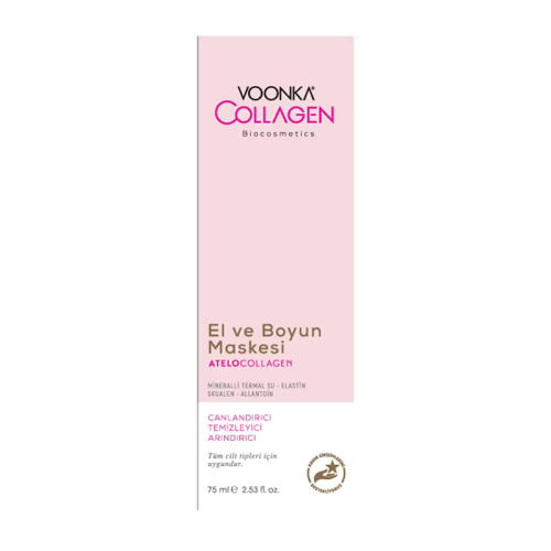Voonka Collagen Atelocollagen El ve Boyun Maskesi 75 ml