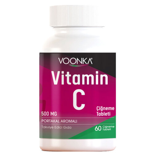 bağışıklık için C vitamini 500 mg çiğneme