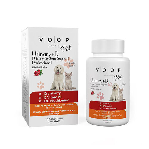 VOOP Pet Kedi ve Köpekler İçin Üriner Sistem Desteği Tablet 75 Adet