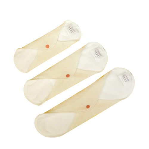 W-Beside JeniPad Pamuk Yıkanabilir Sızdırmaz Kadın Pedi Beyaz Mıx 3 Adet ( Günlük, Normal, Gece )