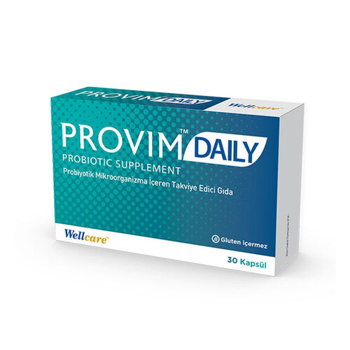 Wellcare Provim Daily Probiotic საკვები დანამატი 30 კაფსულა
