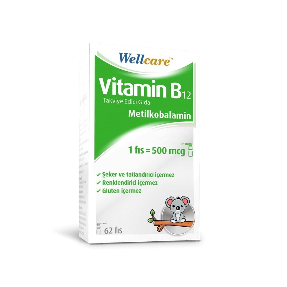 Wellcare Vitamin B12 500 მკგ Spray 62 Puffs