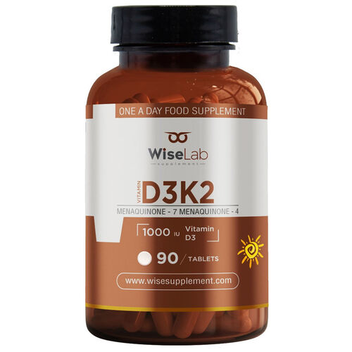 WiseLab Витамин D3 + K2 90 таблеток