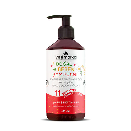 bitki özlü bebek şampuanı
