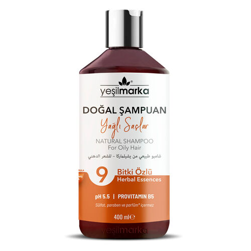 Yeşilmarka Doğal Şampuan 400 ml - Yağlı Saçlar için