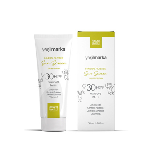 Yeşilmarka Mineral Filtreli Güneş Kremi 30+Spf 50 ml