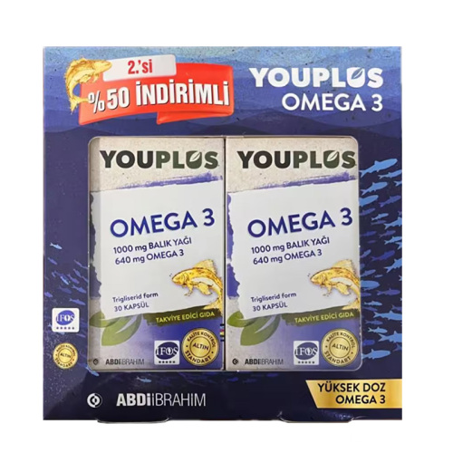 YouPlus Daily 1000 mg Omega-3 2x30 Kapsül