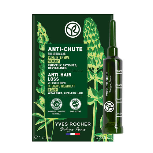 Yves Rocher Anti Chute Niasinamid ve Vitamin B6 İçeren Saç Dökülmesine Karşı Kür 4x15 ml