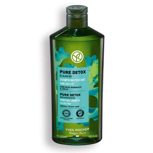 Yves Rocher Pure Detox Yağlı Sağlıklar İçin Arındırıcı Şampuan 300 ml